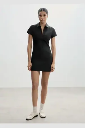 MANGO Vestido corto cremallera 2E