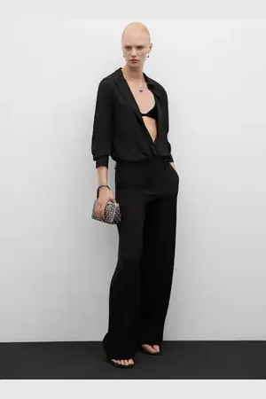 MANGO Pantalón recto pinzas