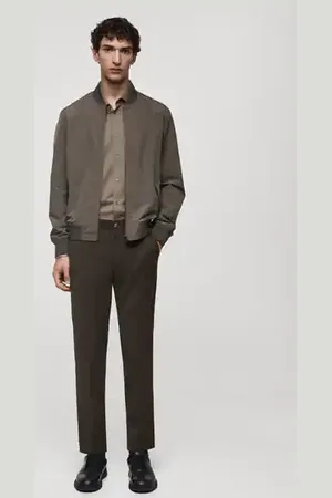 MANGO AN Pantalón slim fit comfort stretch Coolmax