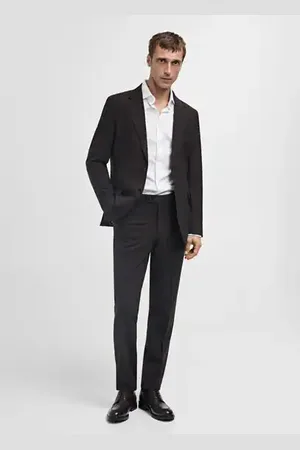 MANGO AN Camisa slim fit % algodón