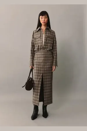 MANGO Sobrecamisa cuadros bolsillos