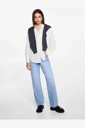 MANGO TEEN Camisa oversize rayas