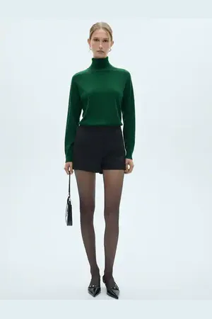 MANGO Jersey punto fino cuello vuelto