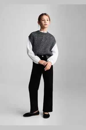 MANGO KIDS Pantalón micropana bolsillos