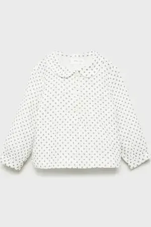 MANGO BABY Blusa algodón estampada 6 meses