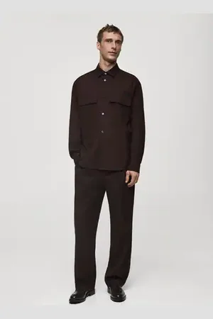 MANGO AN Camisa slim fit bolsillos