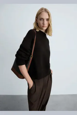 MANGO Bolso shopper detalle metálico Unitalla