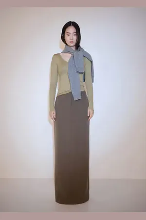 MANGO Camiseta manga larga cuello pico
