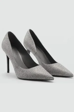 MANGO Zapato tacón strass 4