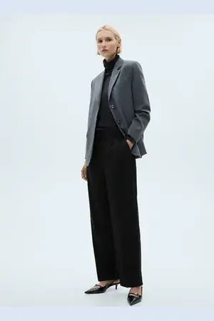 MANGO Pantalón recto pinzas