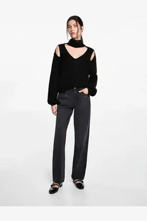 MANGO TEEN Jersey oversize aberturas