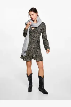 MANGO TEEN Vestido estampado flores E