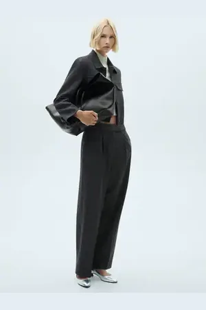 MANGO Chaqueta tweed botones