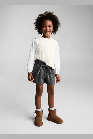 MANGO BABY Short tweed cinturón 4 años