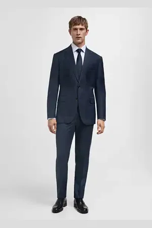 MANGO AN Pantalón traje Venecia % lana virgen