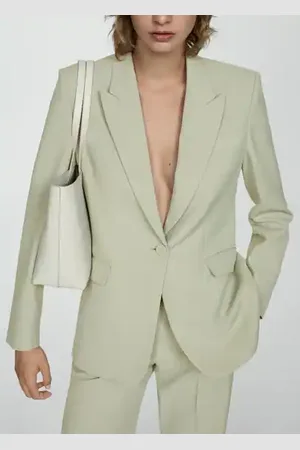 MANGO Blazer traje lyocell