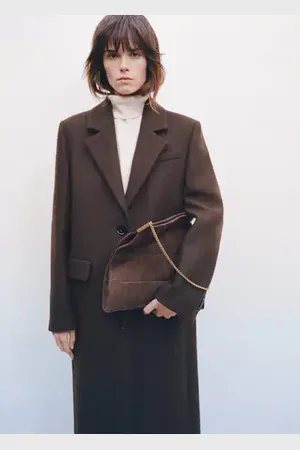 MANGO Bolso serraje cadena Unitalla