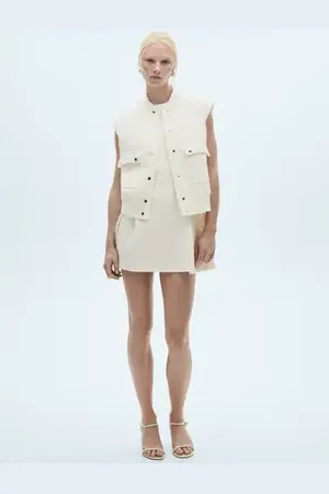 MANGO Vestido corto textura E