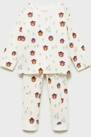 MANGO BABY Pijama largo navideño 4 años