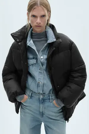 MANGO Anorak corto acolchado