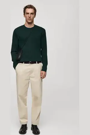 MANGO AN Camiseta % algodón manga larga E