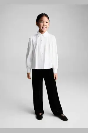 MANGO KIDS Camisa algodón botones joya 4 años