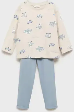 MANGO BABY Pijama largo estampado 28 meses