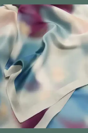 MANGO Pañuelo estampado flores Unitalla