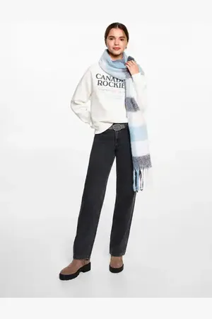MANGO TEEN Sudadera mensaje estampado