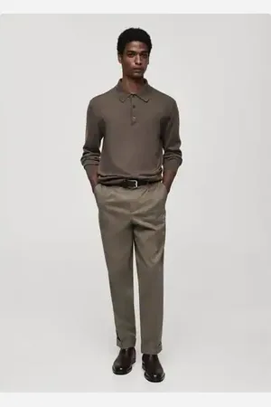 MANGO AN Jersey polo % lana de merino