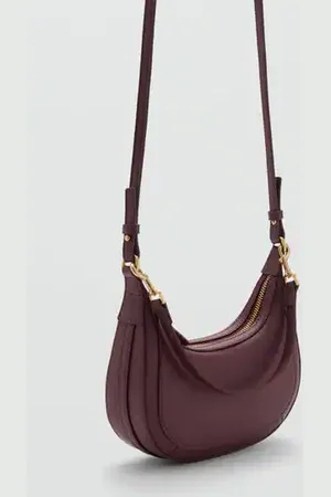MANGO Bolso mini bandolera ovalado Unitalla