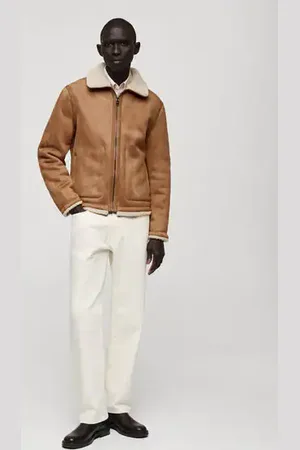 MANGO AN Chaqueta doble faz detalles borreguito