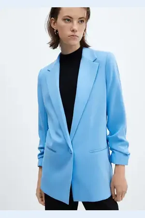 MANGO Americana mangas fruncidas