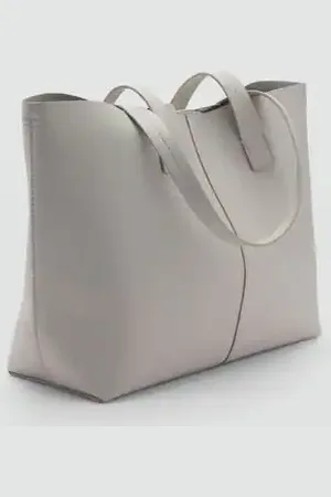 MANGO Bolso shopper doble asa Unitalla