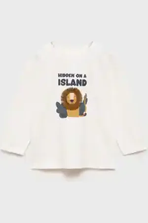 MANGO BABY Camiseta manga larga estampada 2 años
