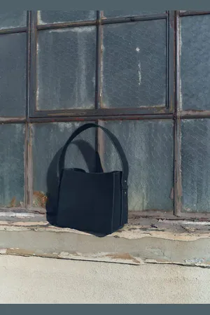MANGO Bolso mini shopper serraje Unitalla