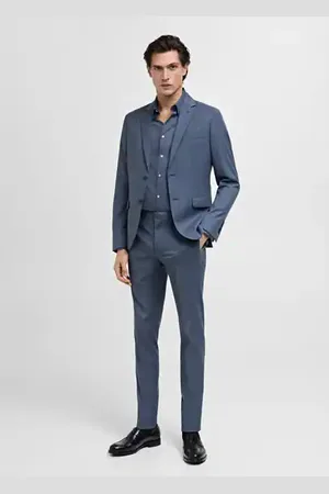 MANGO AN Americana traje París super slim fit 42