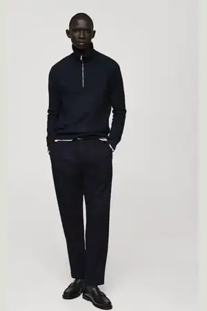 MANGO AN Pantalón franela slim fit