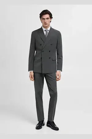 MANGO AN Pantalón traje slim fit 6
