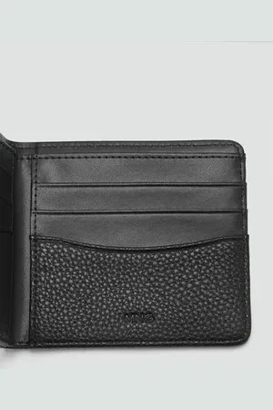 MANGO AN Cartera billetera efecto abatanado Unitalla