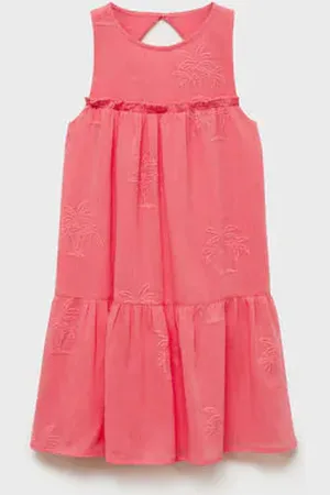 MANGO KIDS Vestido detalles bordados 2 años