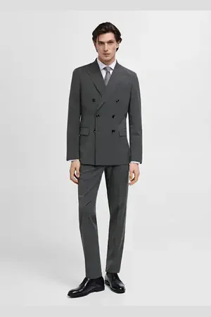 MANGO AN Americana cruzada slim fit 44