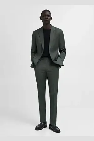 MANGO AN Americana traje ilán cuadro ales 8
