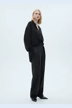 MANGO Pantalón recto pinzas