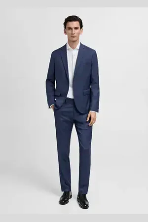 MANGO AN Pantalón traje París super slim fit