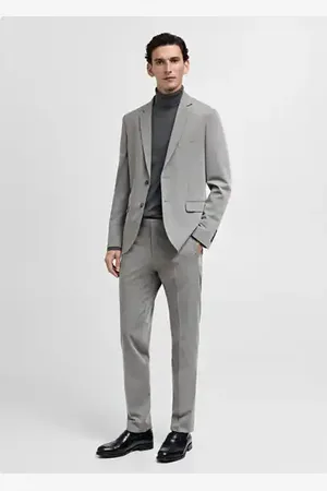 MANGO AN Pantalón traje París super slim fit