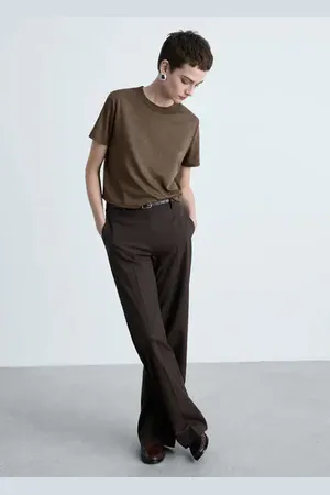 MANGO Camiseta punto manga corta