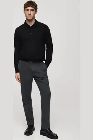 MANGO AN Jersey polo % lana de merino E