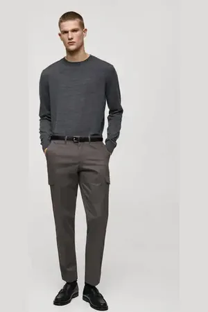 MANGO AN Pantalón cargo algodón regular fit 4