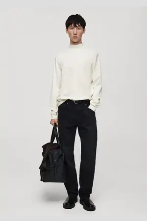 MANGO AN Camiseta manga larga cuello perkins CH